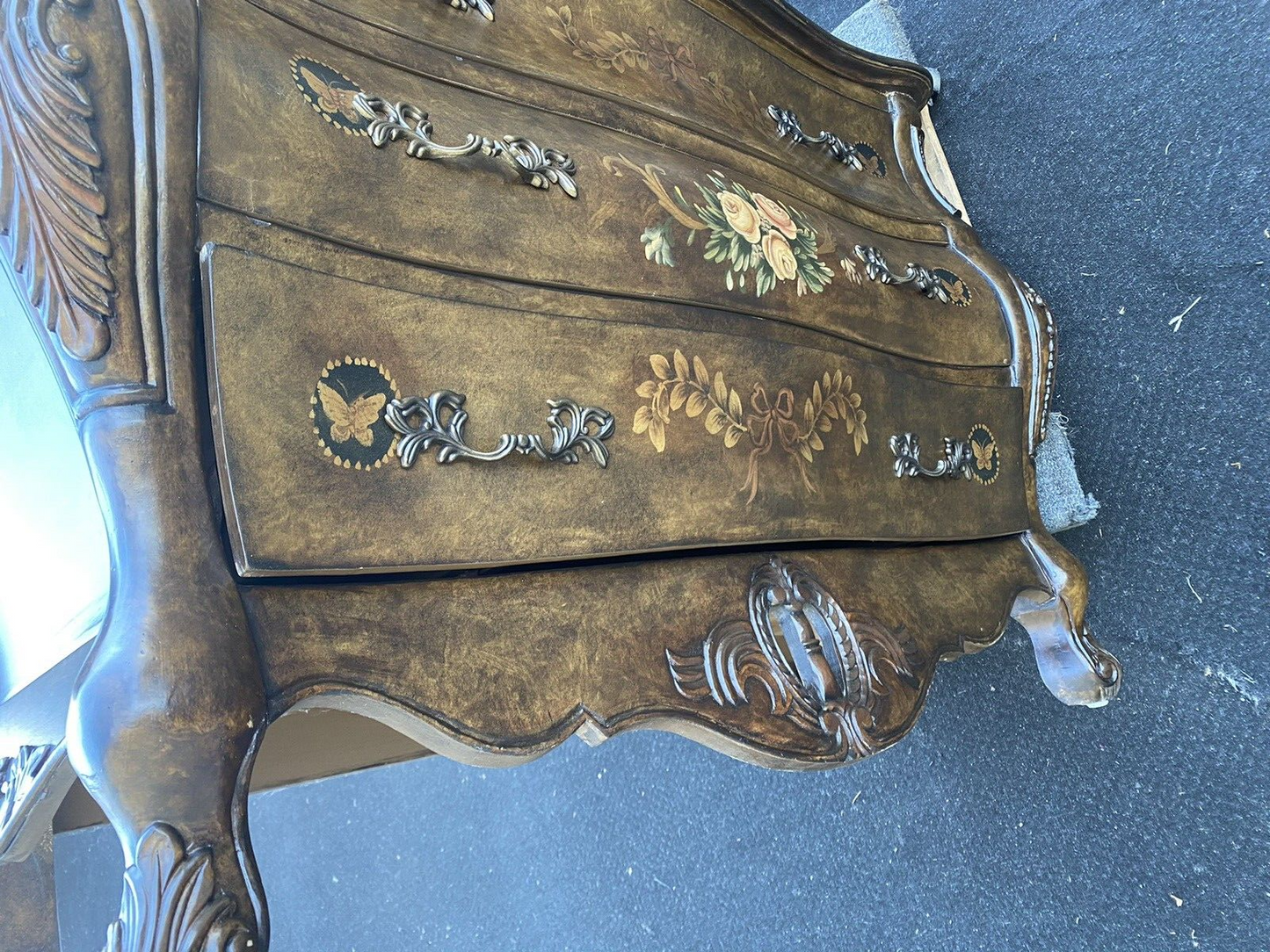 66320 Decorator Coaster Stenciled Dresser Chest Server Cabinet