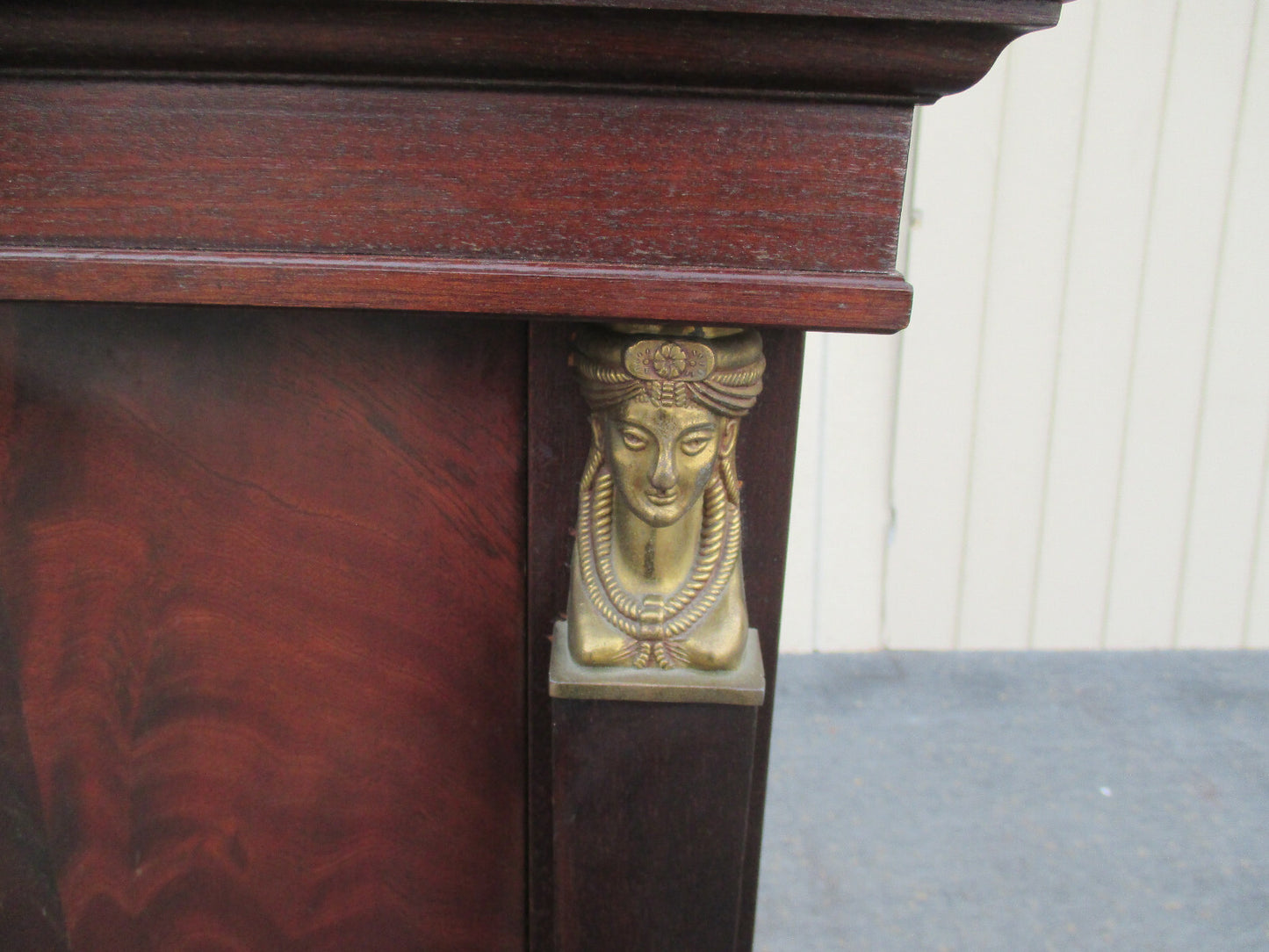 61211 Neo Classical Slant Front Desk Liquor Cabinet Bar