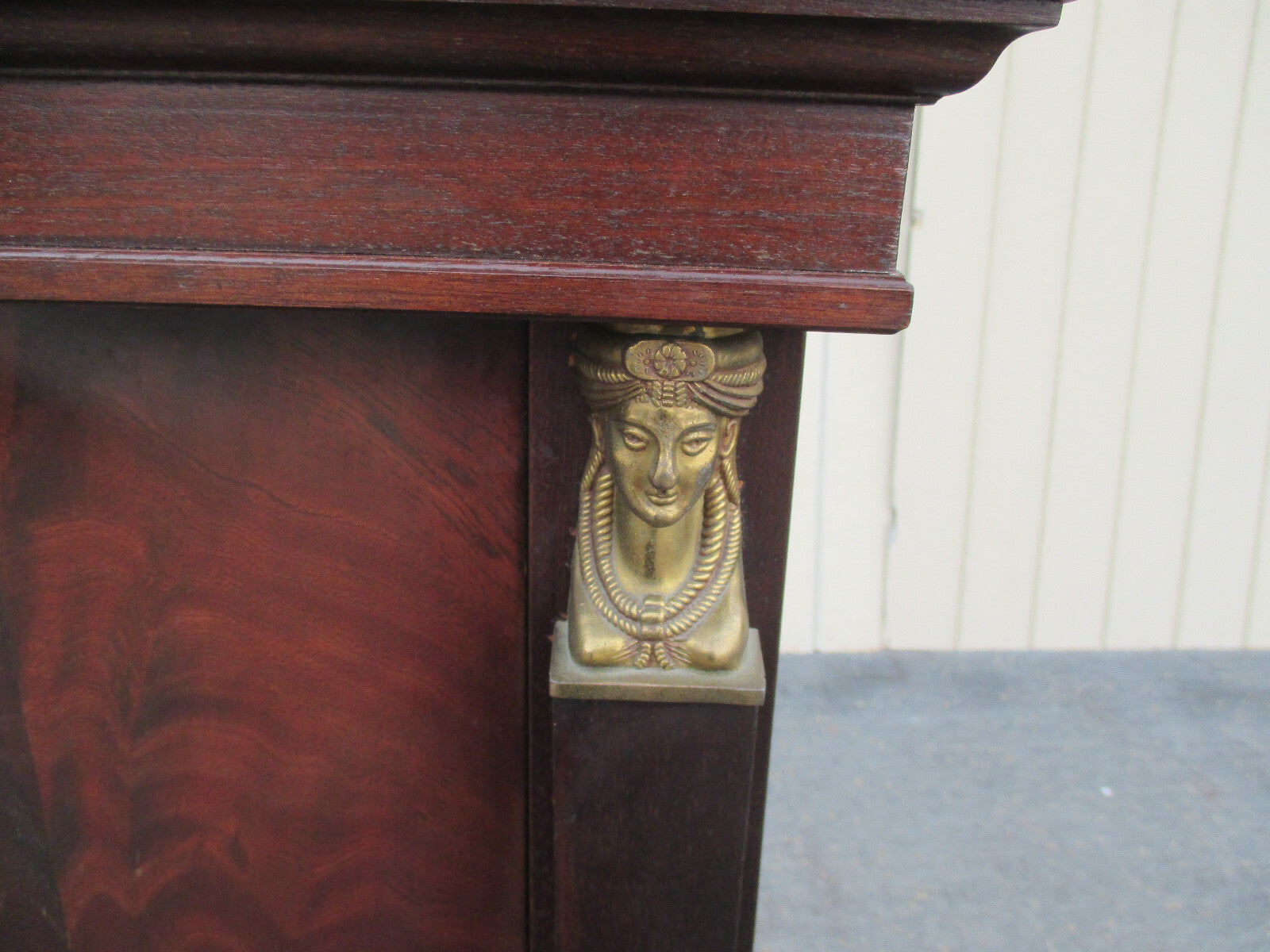 61211 Neo Classical Slant Front Desk Liquor Cabinet Bar