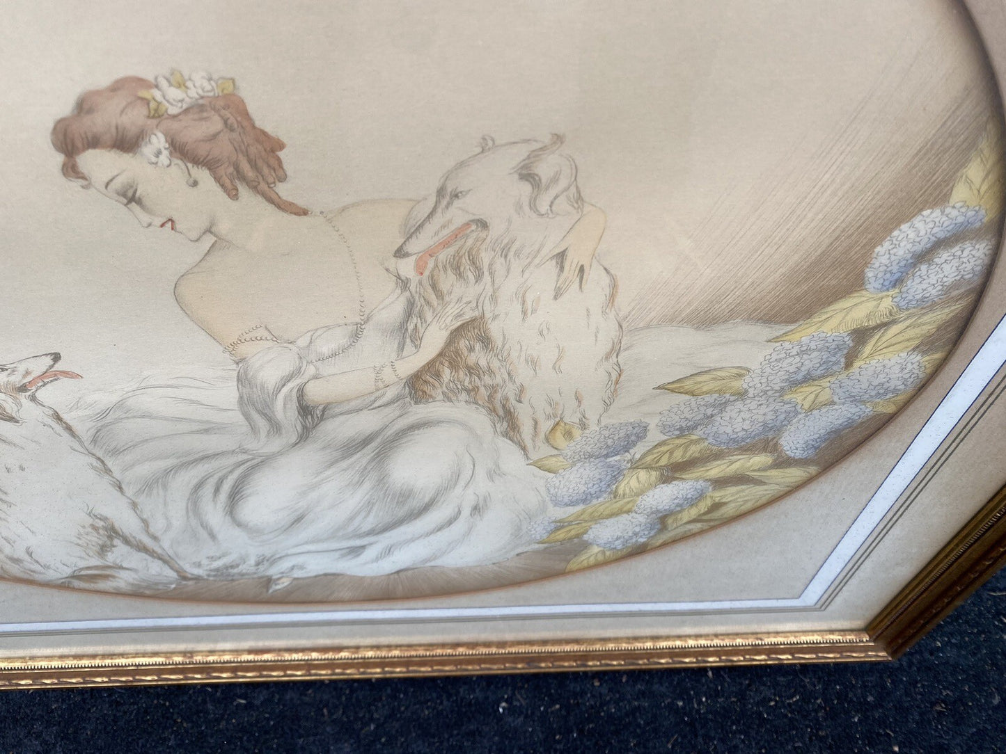 59022 Icart Style Print in Deco frame