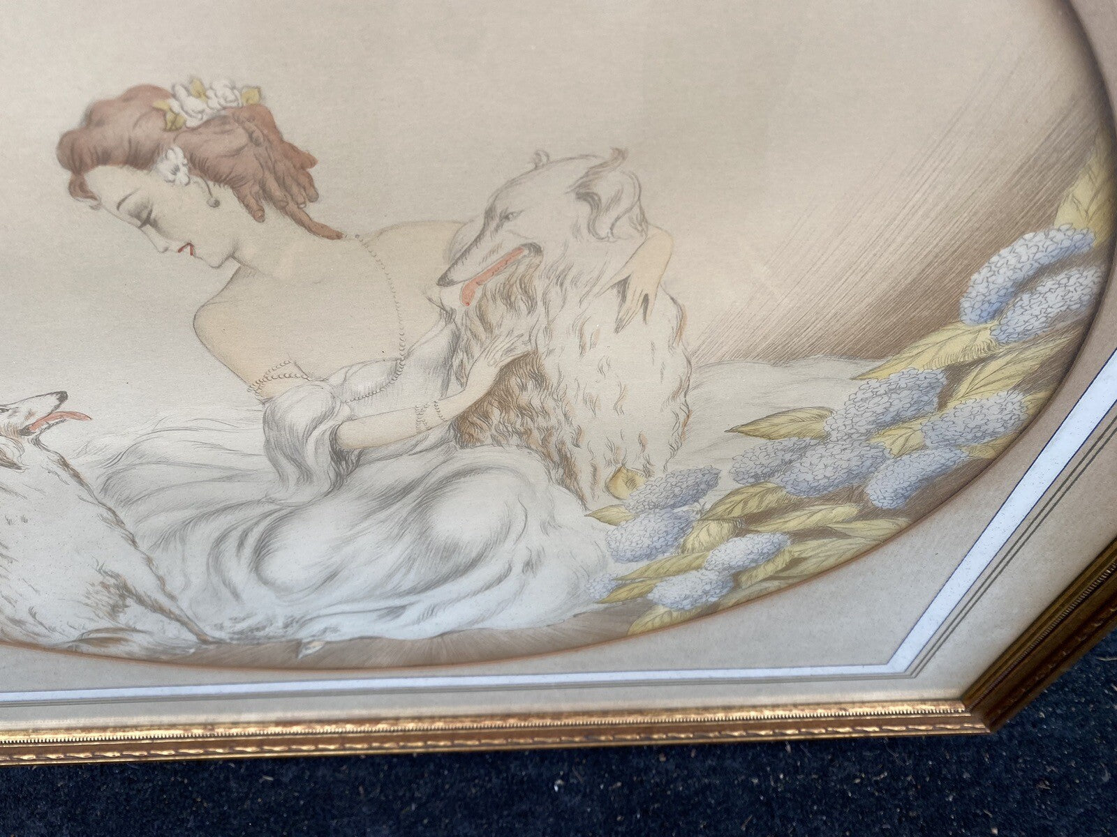 59022 Icart Style Print in Deco frame