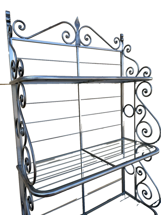 61594 QUALITY MADE  Iron Kitchen Bakers Rack