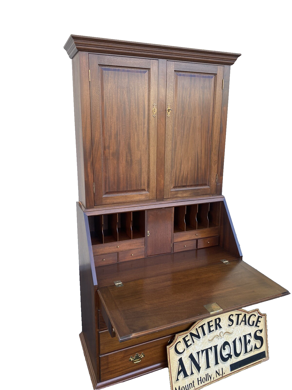 66608   Custom Hand Made Secretary Desk JOSEPH HOFF 1982