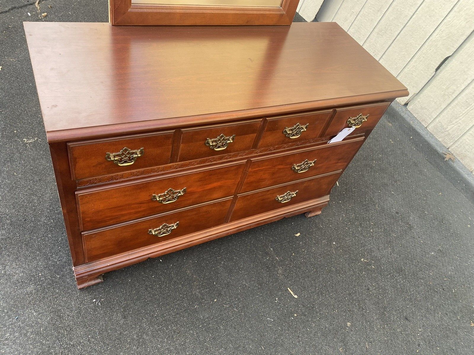 62258    Stanley Cherry  Dresser with Mirror