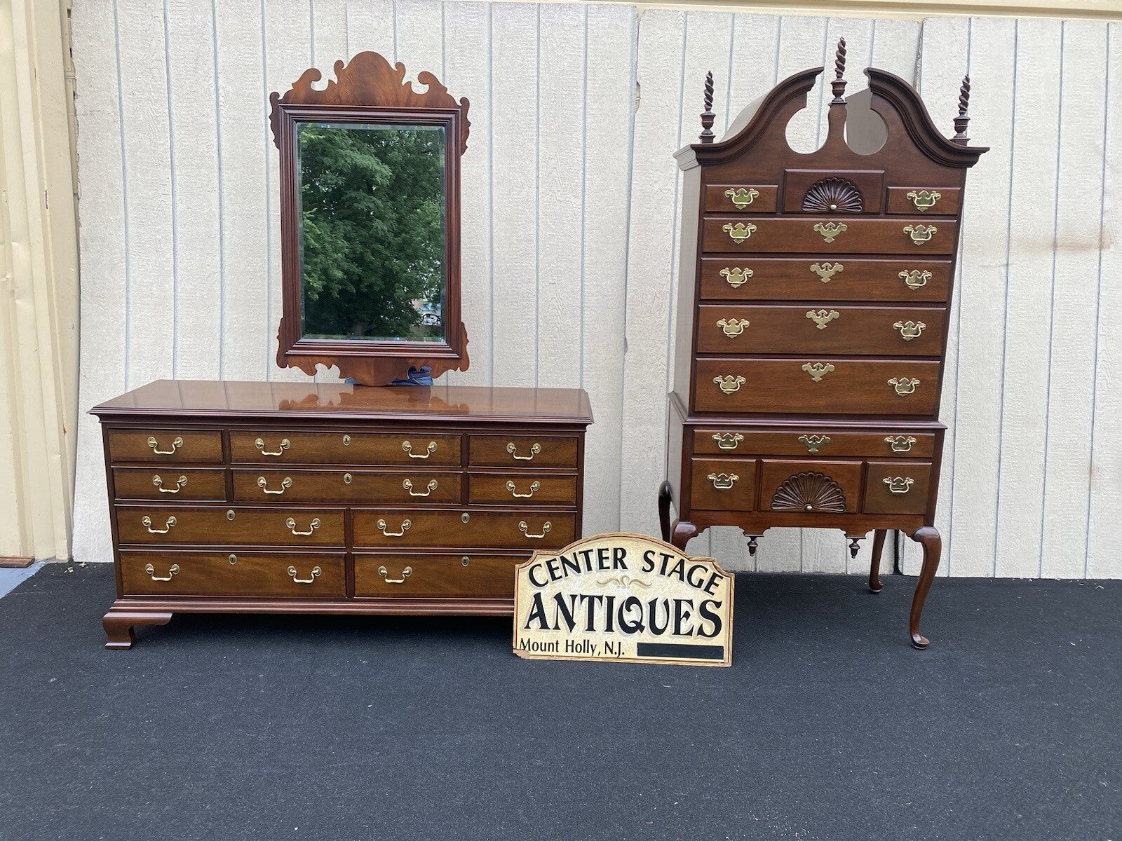 65840  COUNCILL Furniture Mahogany  High Boy Dresser Chest