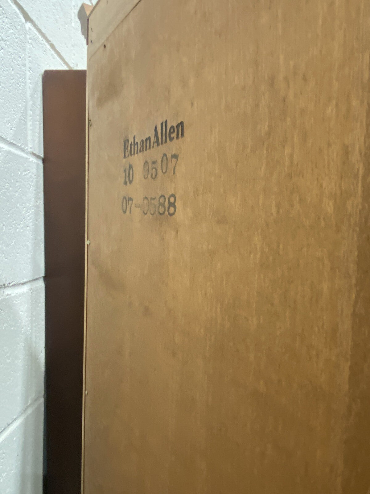 65682 Ethan Allen Secretary Desk with Bookcase Top