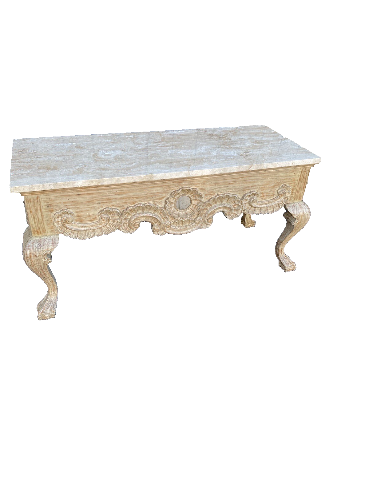 64958 Quality Marble Top Console Hall Table Sideboard Server