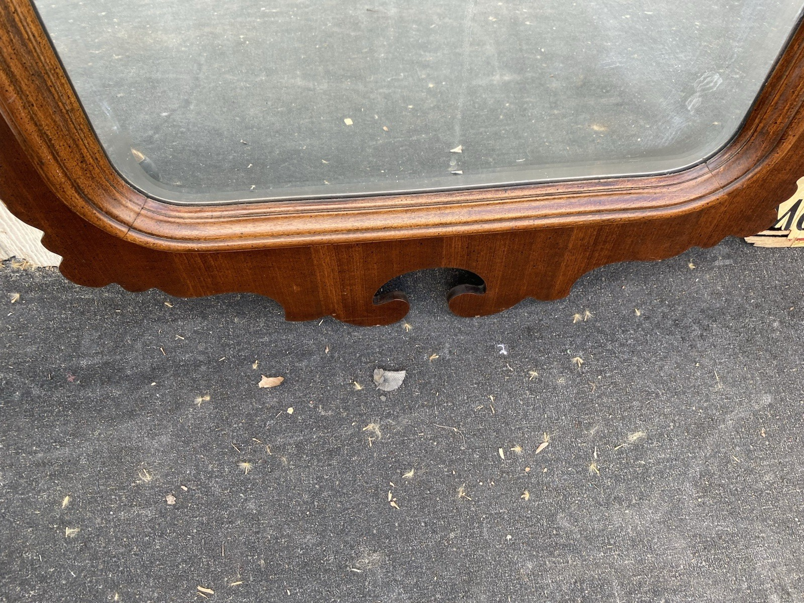 66497 Fancy Carved Chippendale Beveled Mirror