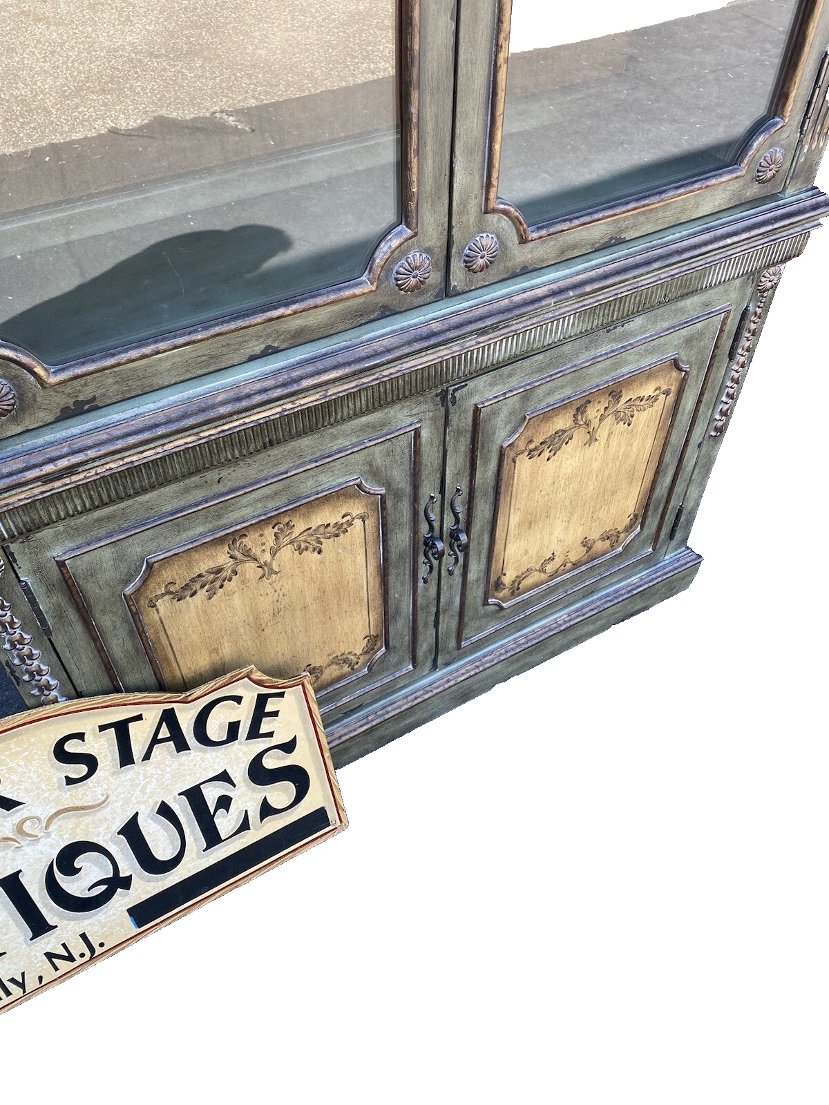 64759 DOMAIN Decorator Figural China Cabinet Curio Breakfront