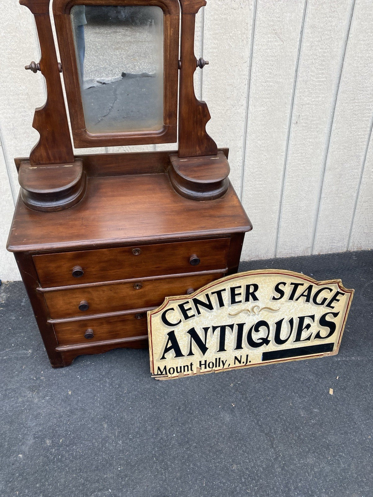 66492 Antique Victorian Salemans Sample Dresser Chest With Documentation Letter
