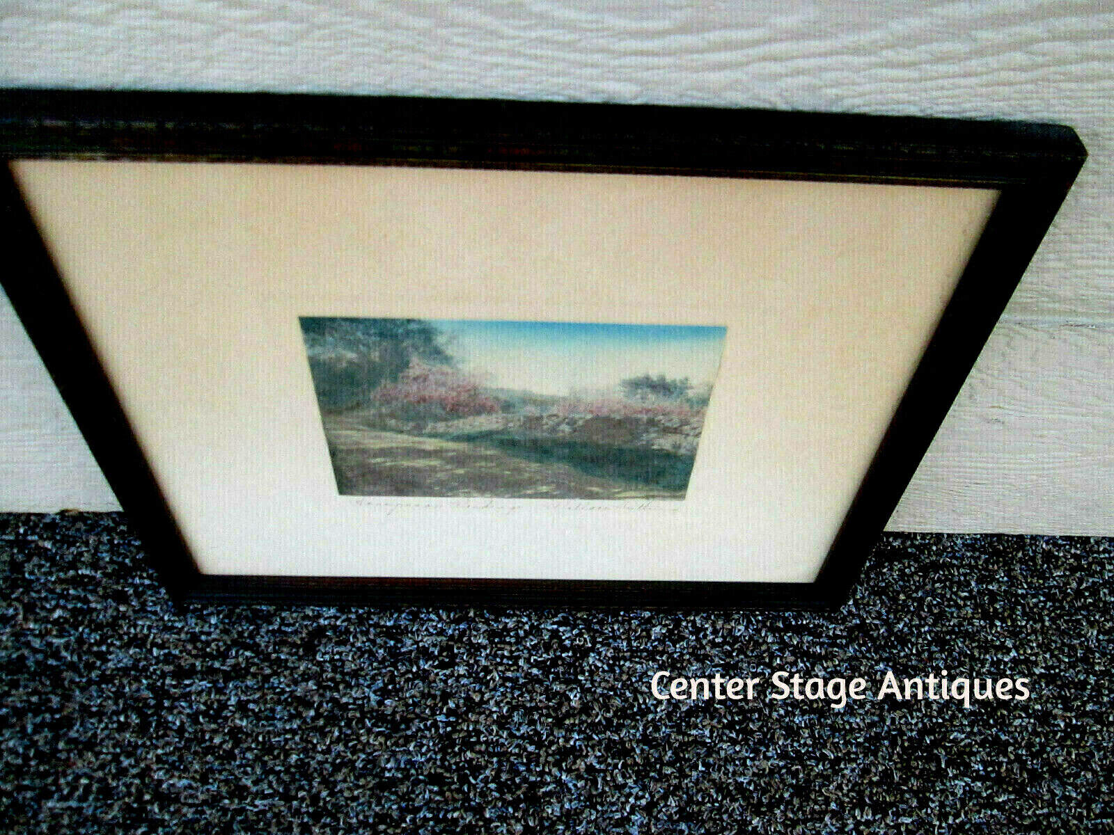 ART-WN:    WALLACE NUTTING "HONEYMOON WINDINGS" ORIGINAL SIGNED FRAMED PRINT