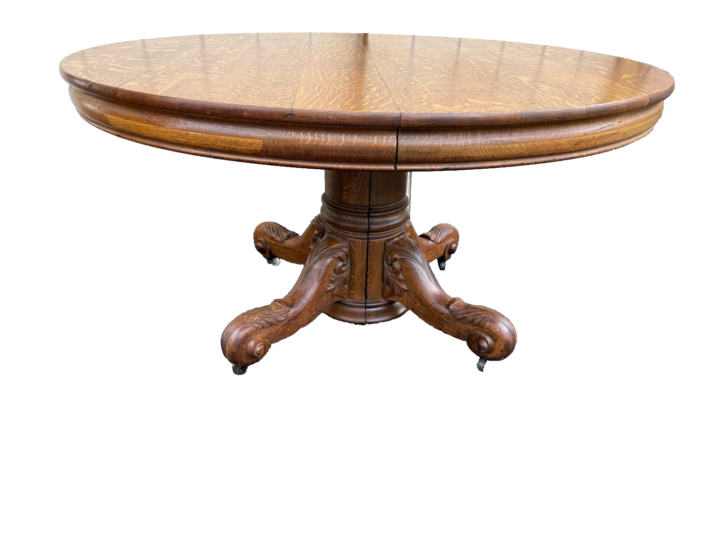 66736 Antique Victorian Oak HASTINGS Dining Table (no leafs)