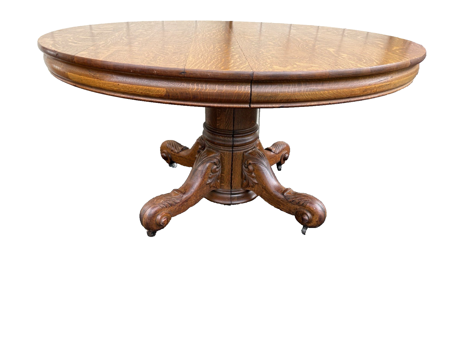66736 Antique Victorian Oak HASTINGS Dining Table (no leafs)
