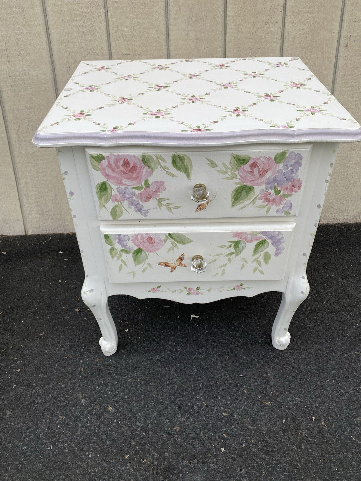 66647   Hand Made Decorator Nightstand End Table Stand