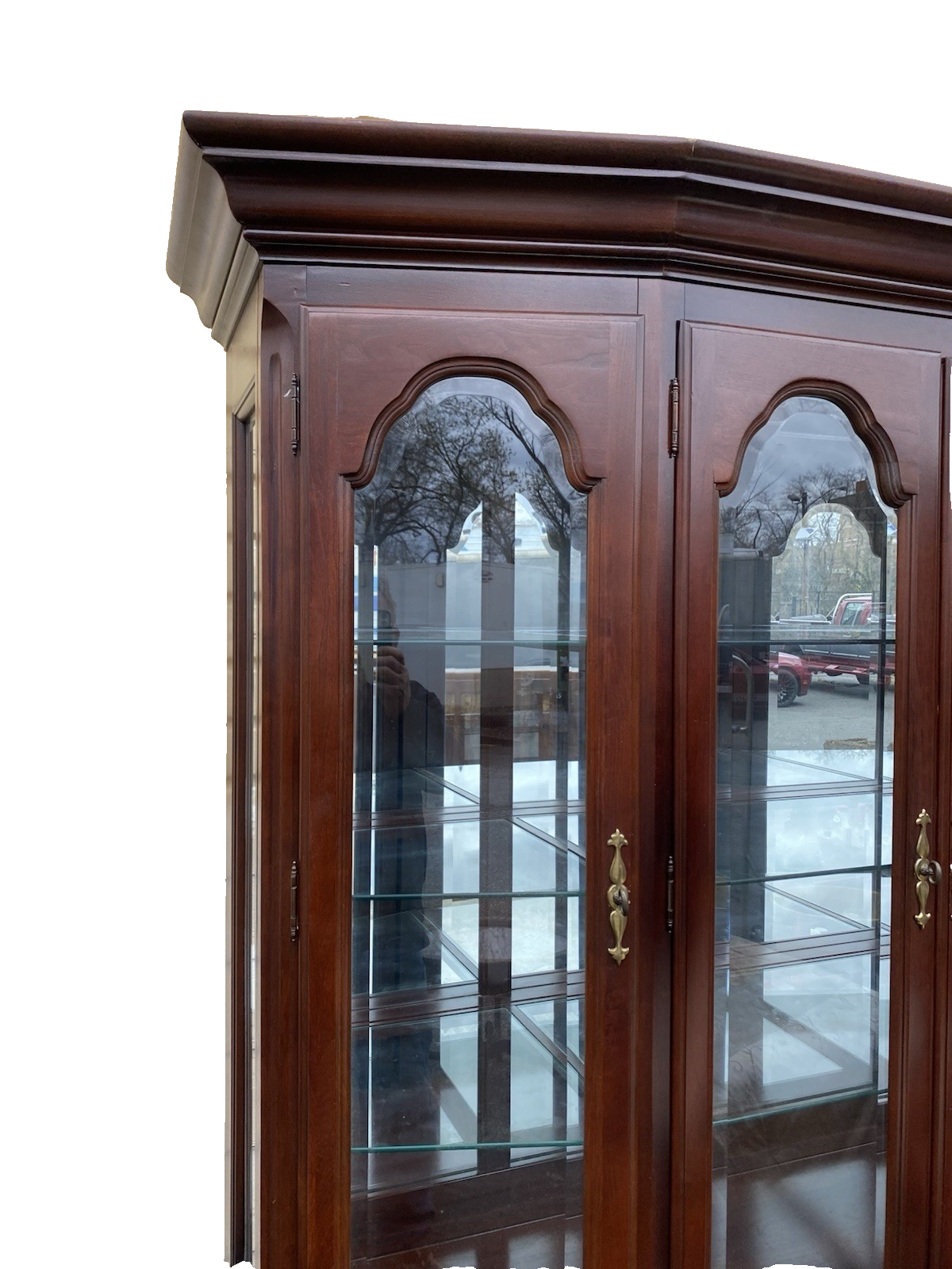 66603   Cherry SUMTER Furniture  2 pc. China Cabinet Curio Breakfront