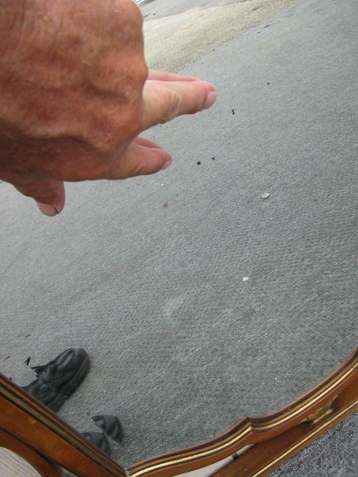 62350 Tall WOOD  Antique Accent Beveled Mirror 36w x 54h