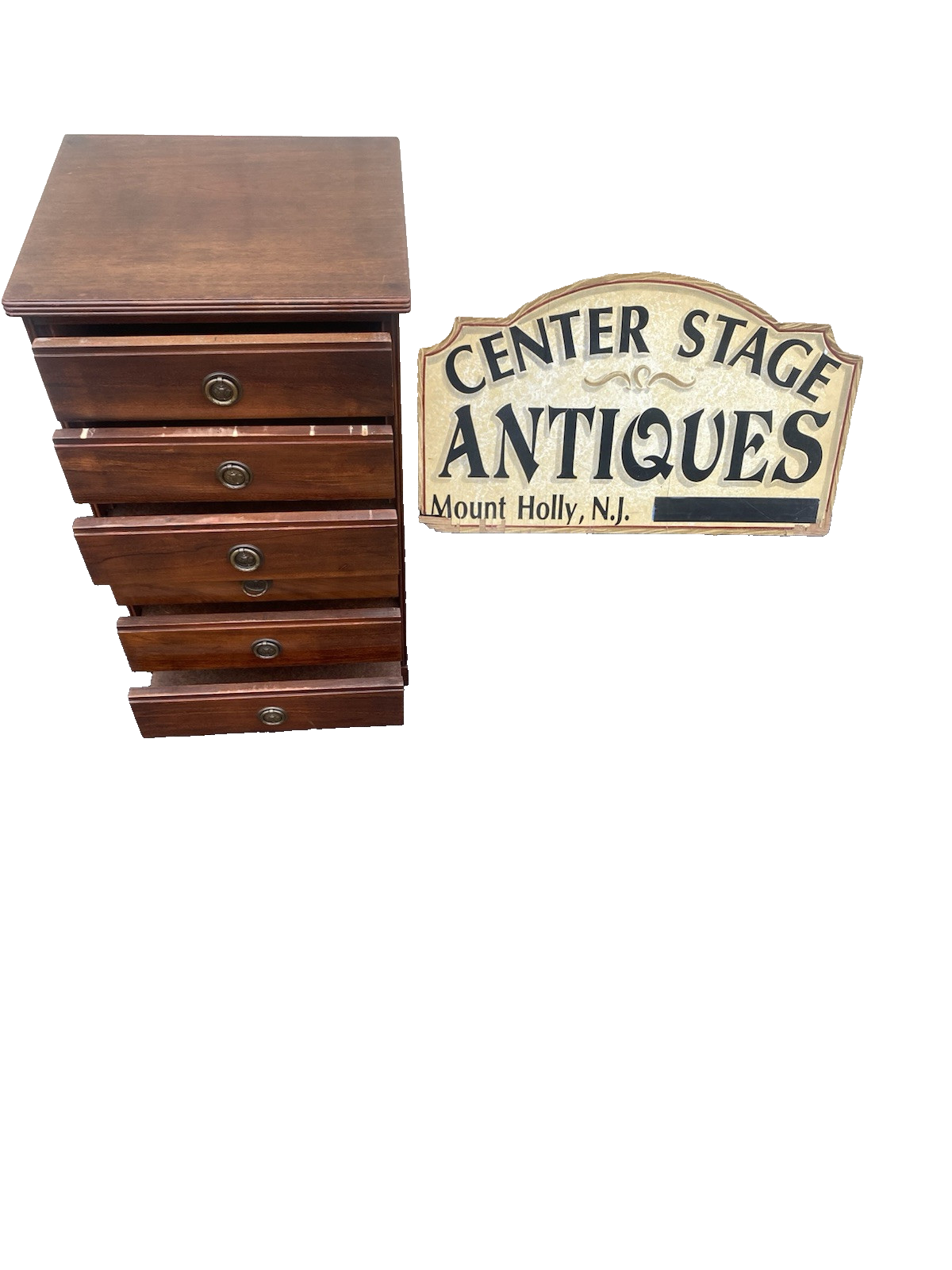 66428 Mahogany Sheet Music Cabinet Chest