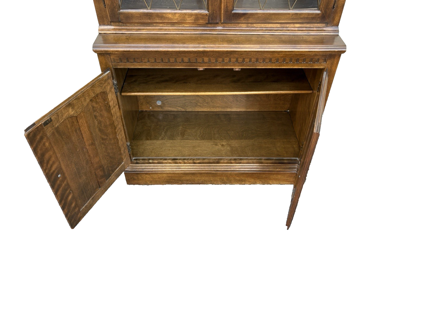 66953 Maple ETHAN ALLEN Curio China Cabinet Bookcase