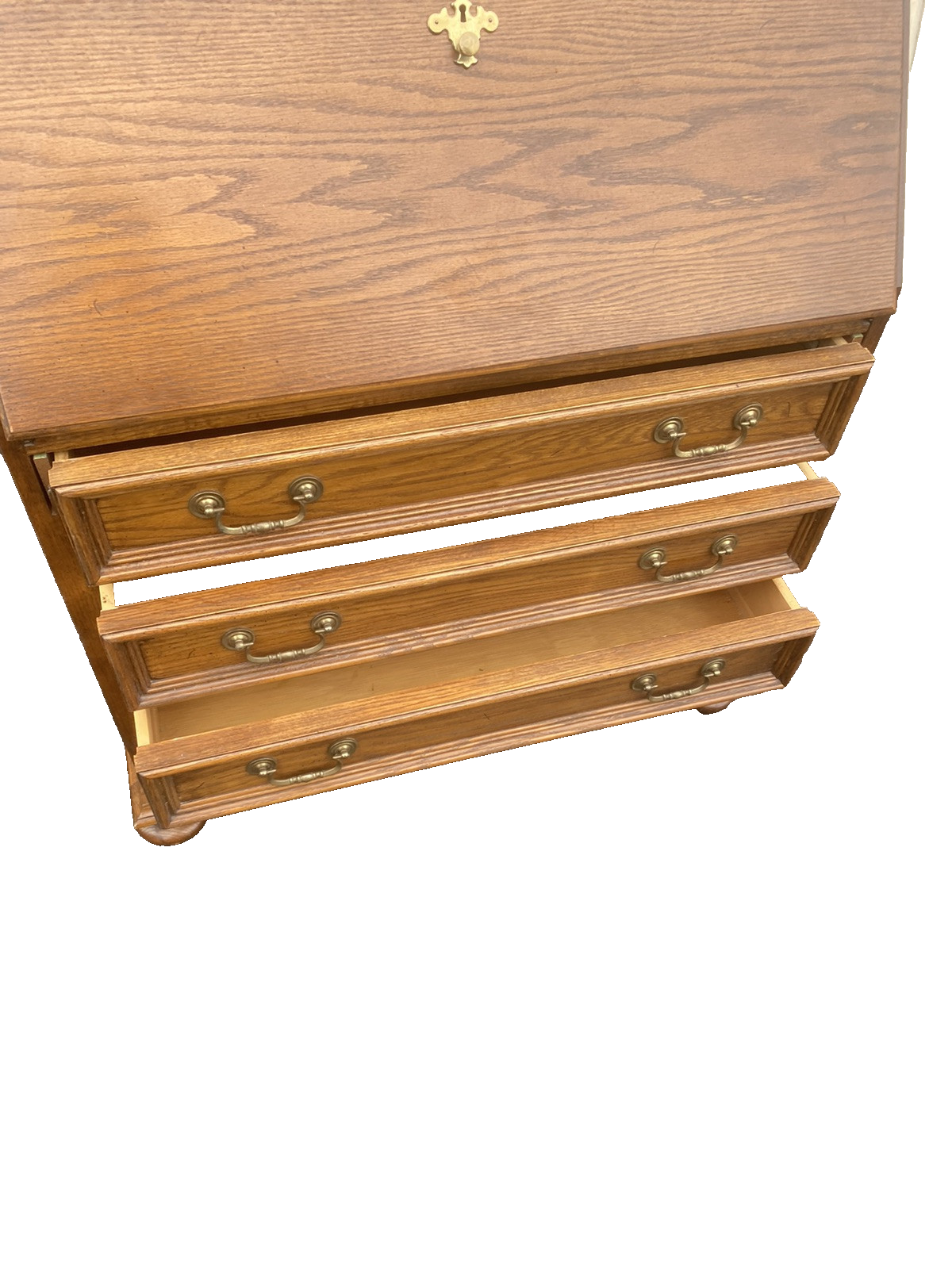 66335   JASPER Oak Secretary Desk with Bookcase Top