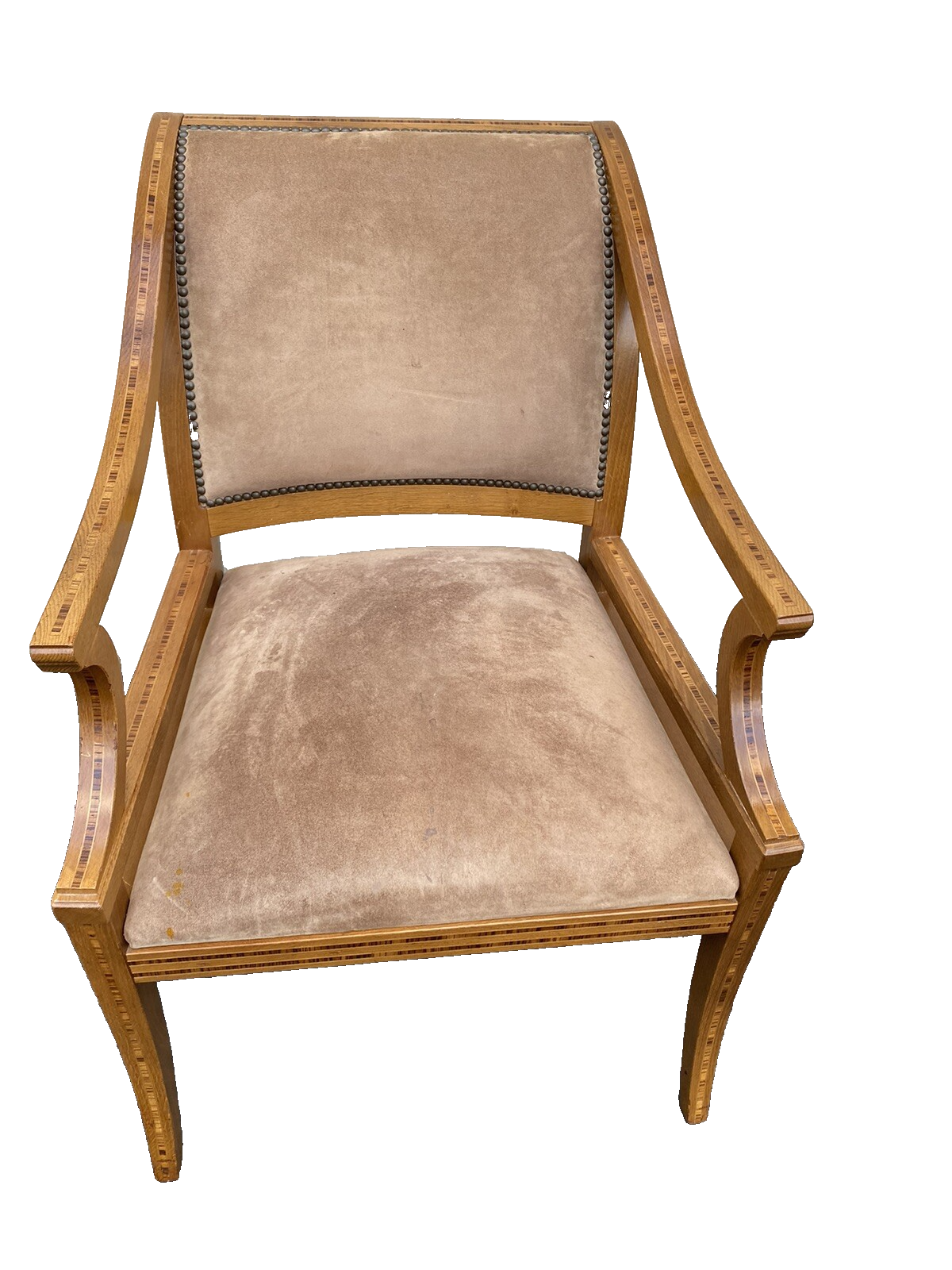 66102 QUALITY Custom Hand Made KREISS COLLECTION Inlaid Armchair Chair