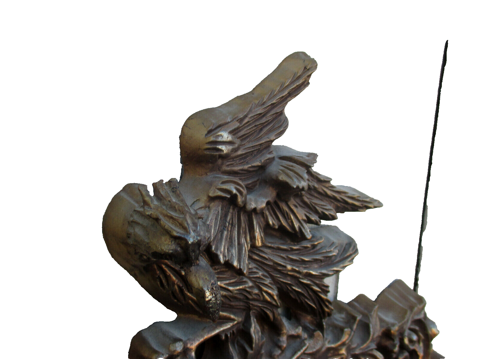 62412 Large Fancy Decorator Mirror with Dragon Bird Figure