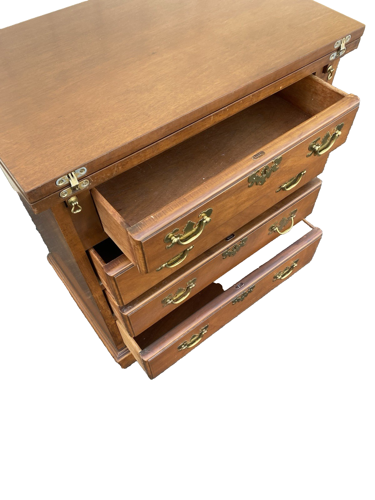 66590 Cherry Flip Top Nightstand Dresser Chest