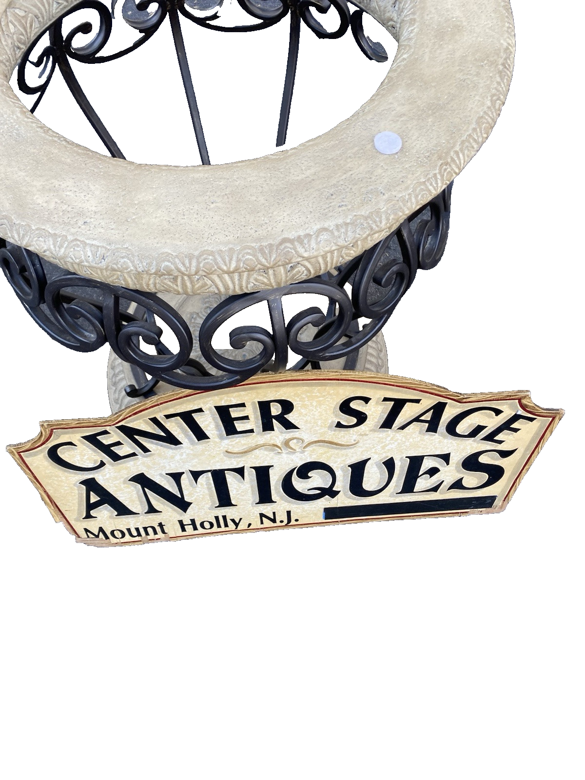 66359 BOMBAY Furniture Glass Top Foyer Dining Table with Fancy base