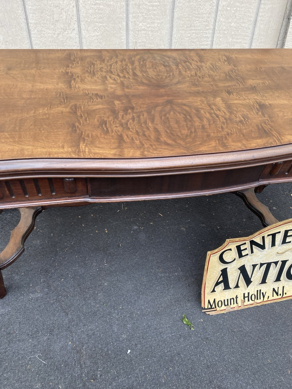 66609  Antique French Country Flip Top Dining Table Console Sofa Table