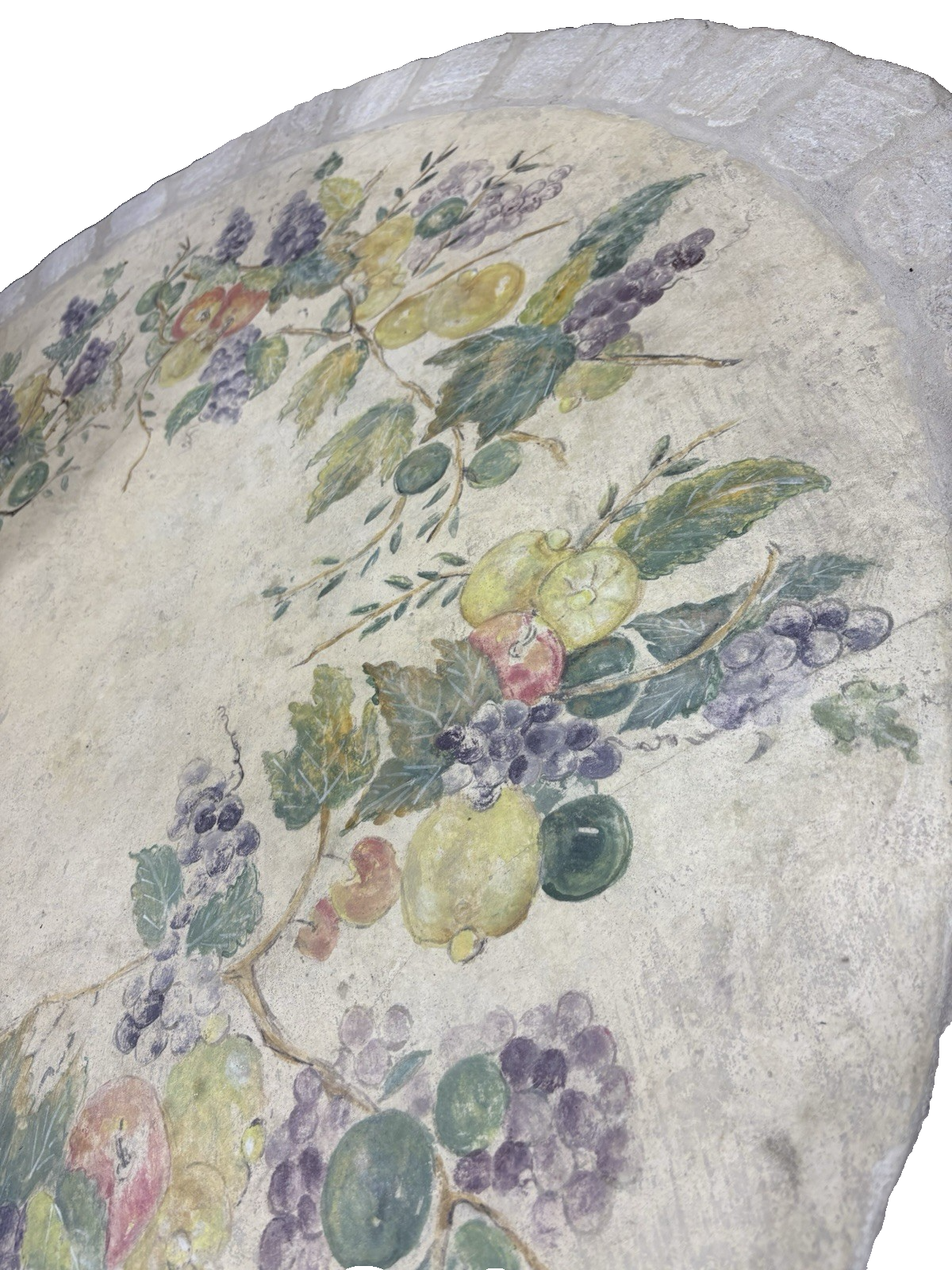 65190   Quality Decorator Cement Top Iron  Table  Dining Kitchen Table