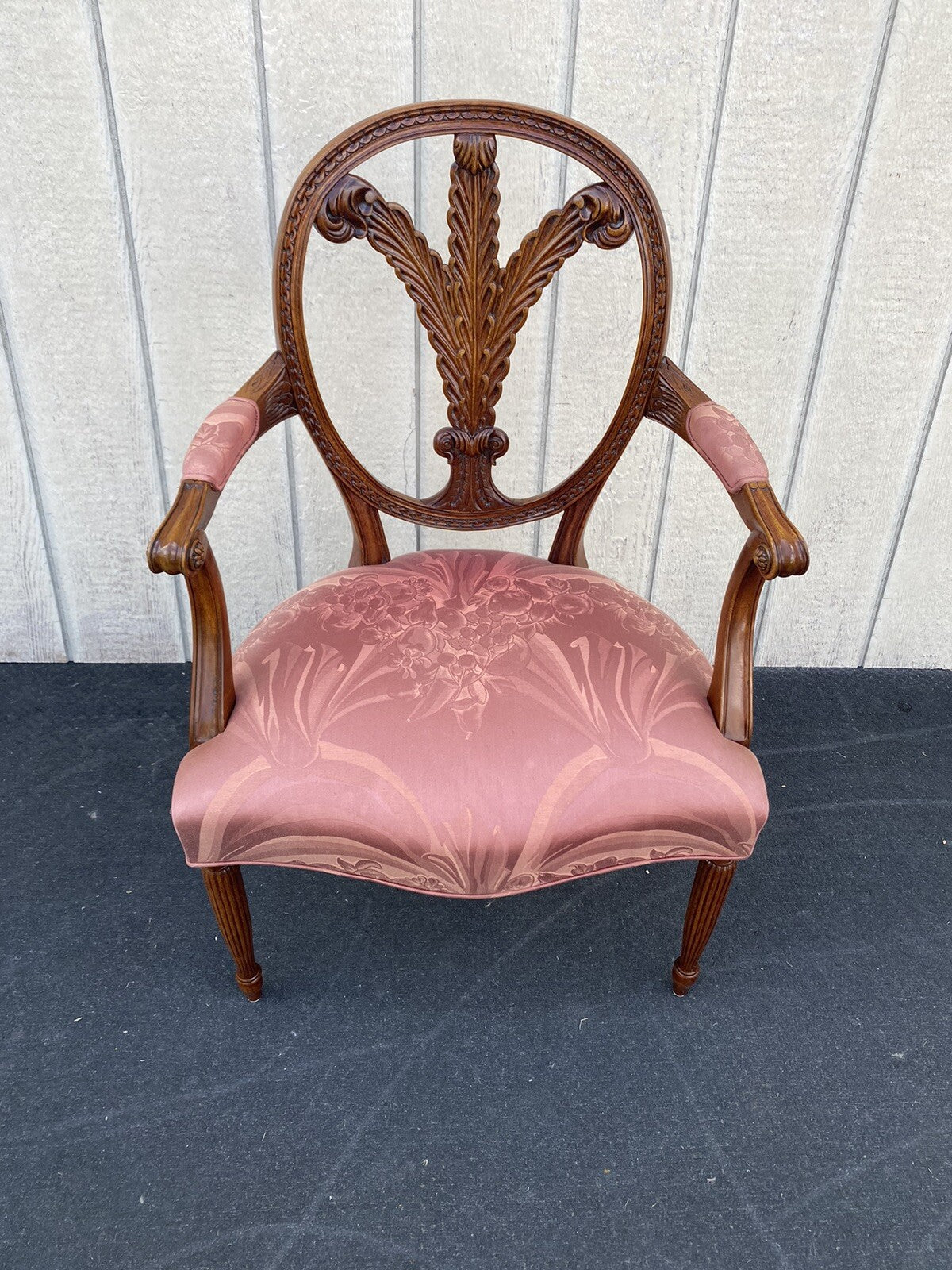 65887 Solid Mahogany Decorator Armchair Chair