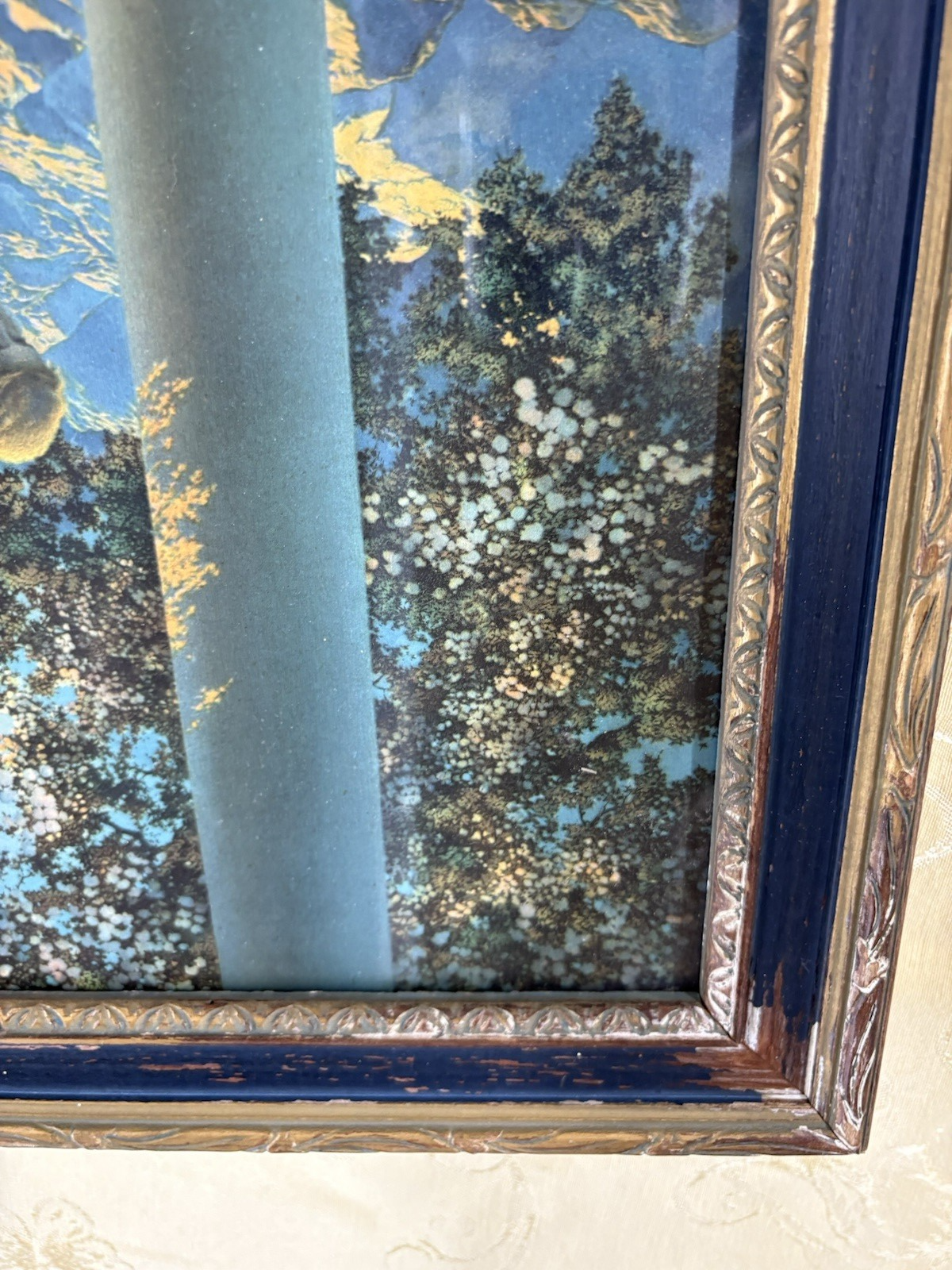 66780 Maxfield Parrish Print in Deco Picture Frame