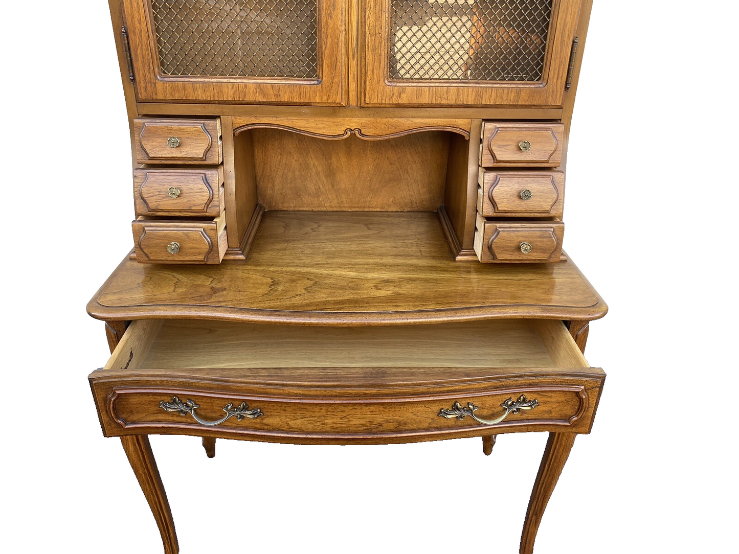 66017   THOMASVILLE Oak French Country W/ Bookcase Top