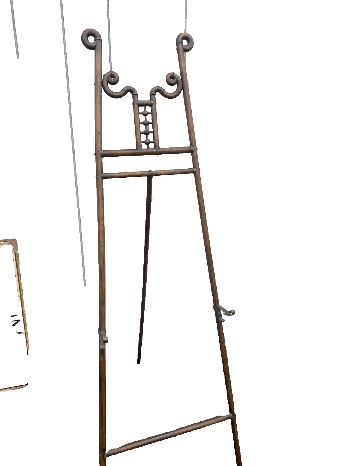 66382 Antique Victorian Oak Easel