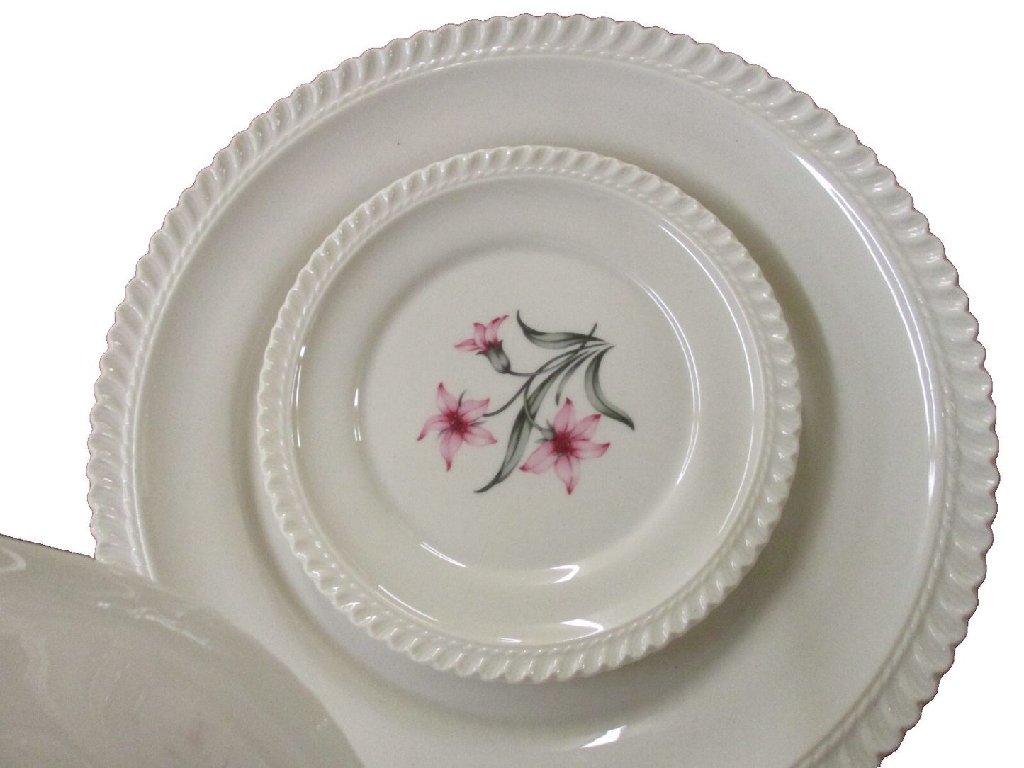 COL  08  WW:       Sevice for 6  Harker Ceramic set  of dishes DINNERWARE