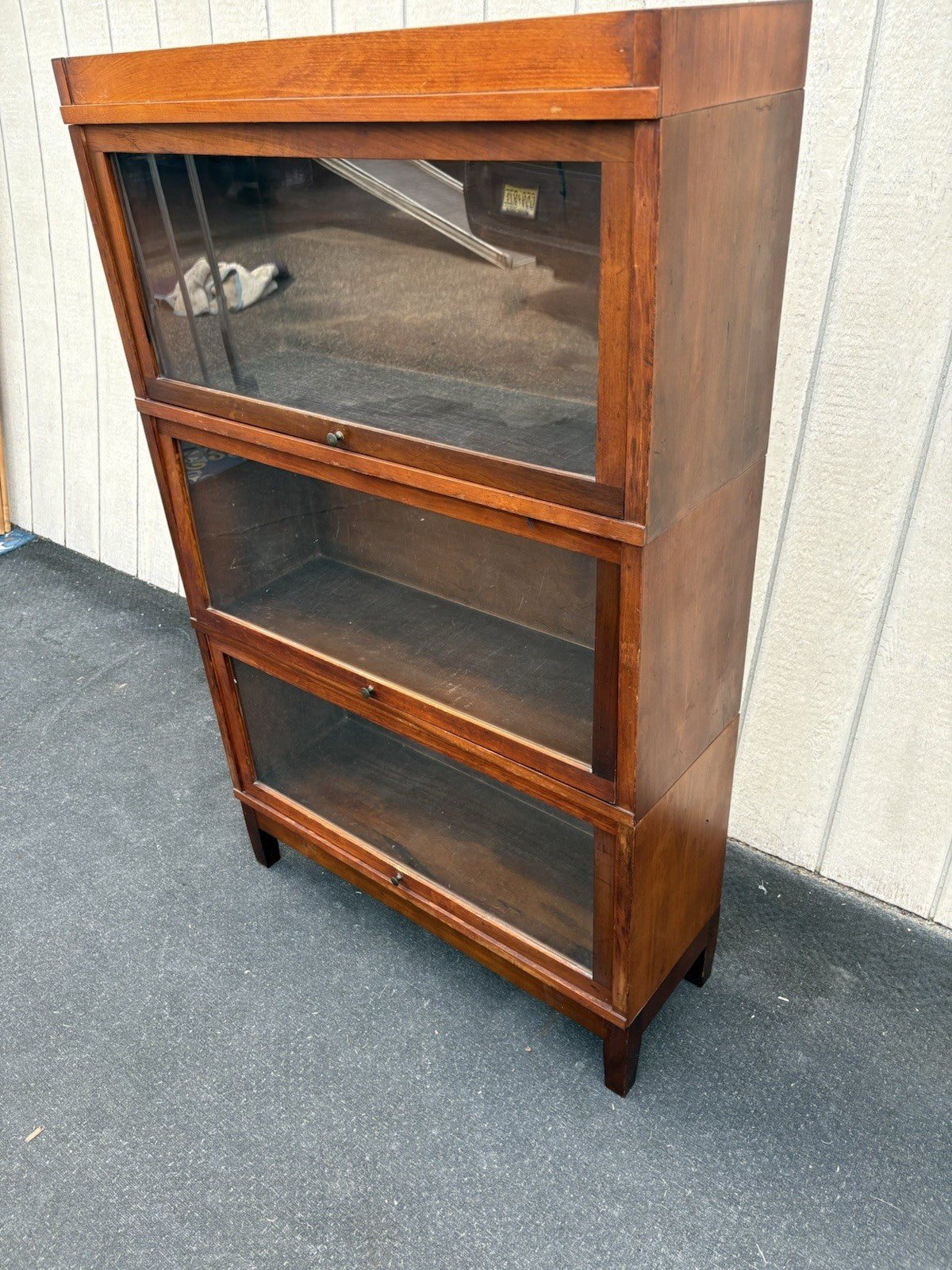 66759  GLOBE WERNICKE Mahogany Stacking bookcase