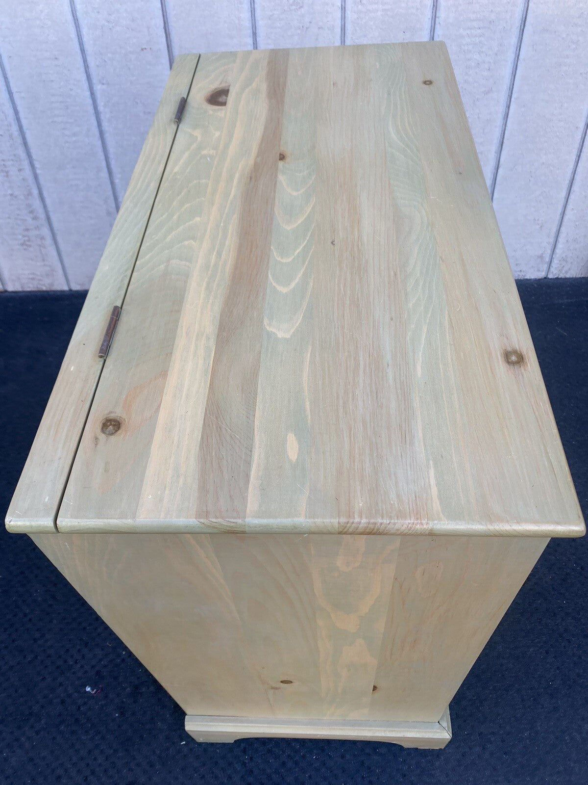 65085 Hand Painted Artist Signed Blanket Storage Chest w/ Drawer