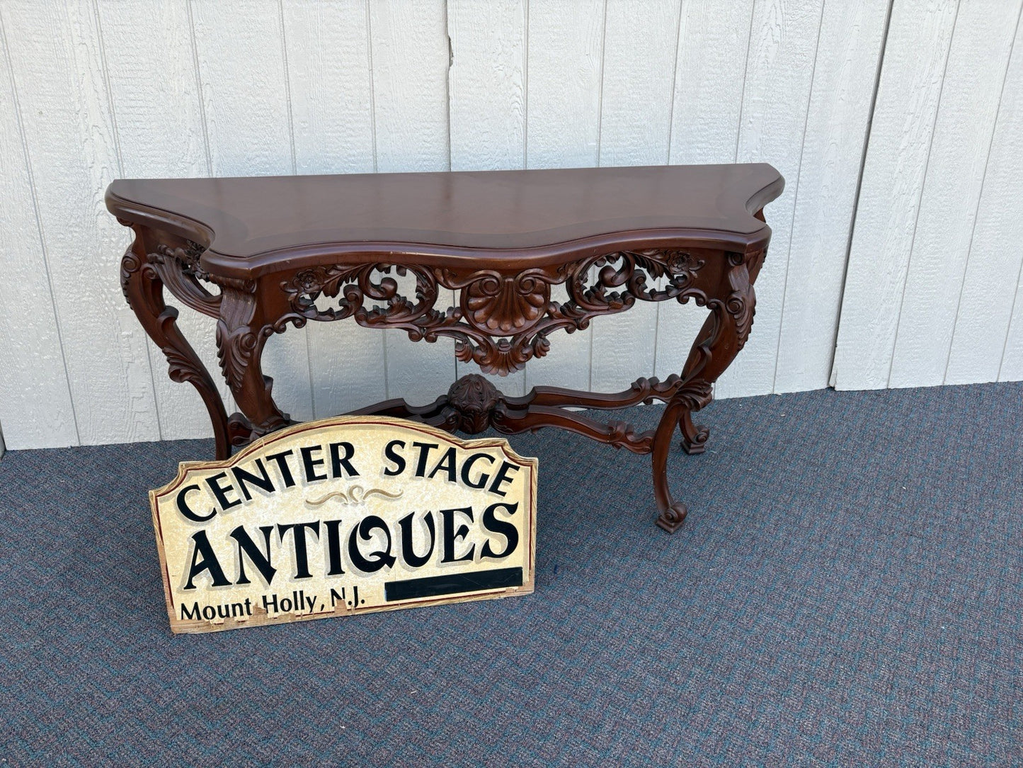 67015 Banded Mahogany Hand made Console Table Sideboard Server