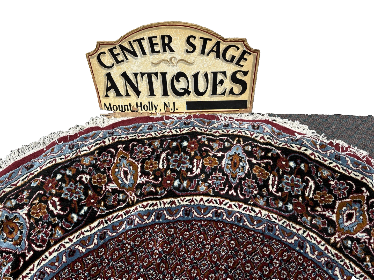 RUG 19: Large Octagonal Oriental Rug Carpet