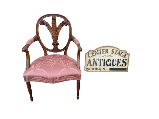 65887 Solid Mahogany Decorator Armchair Chair