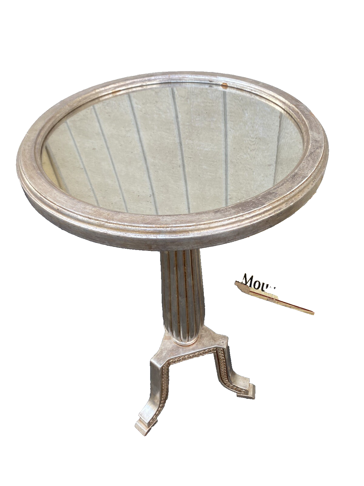 65858 Modern Mirrored Lamp Table Stand