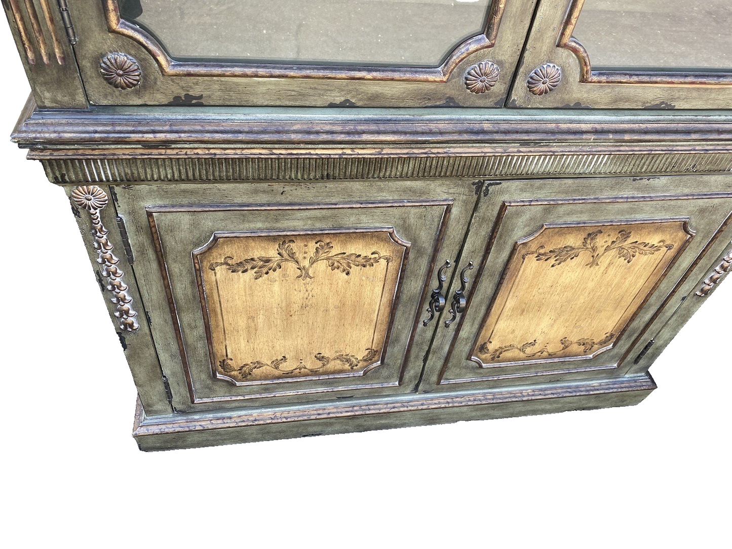 64759 DOMAIN Decorator Figural China Cabinet Curio Breakfront