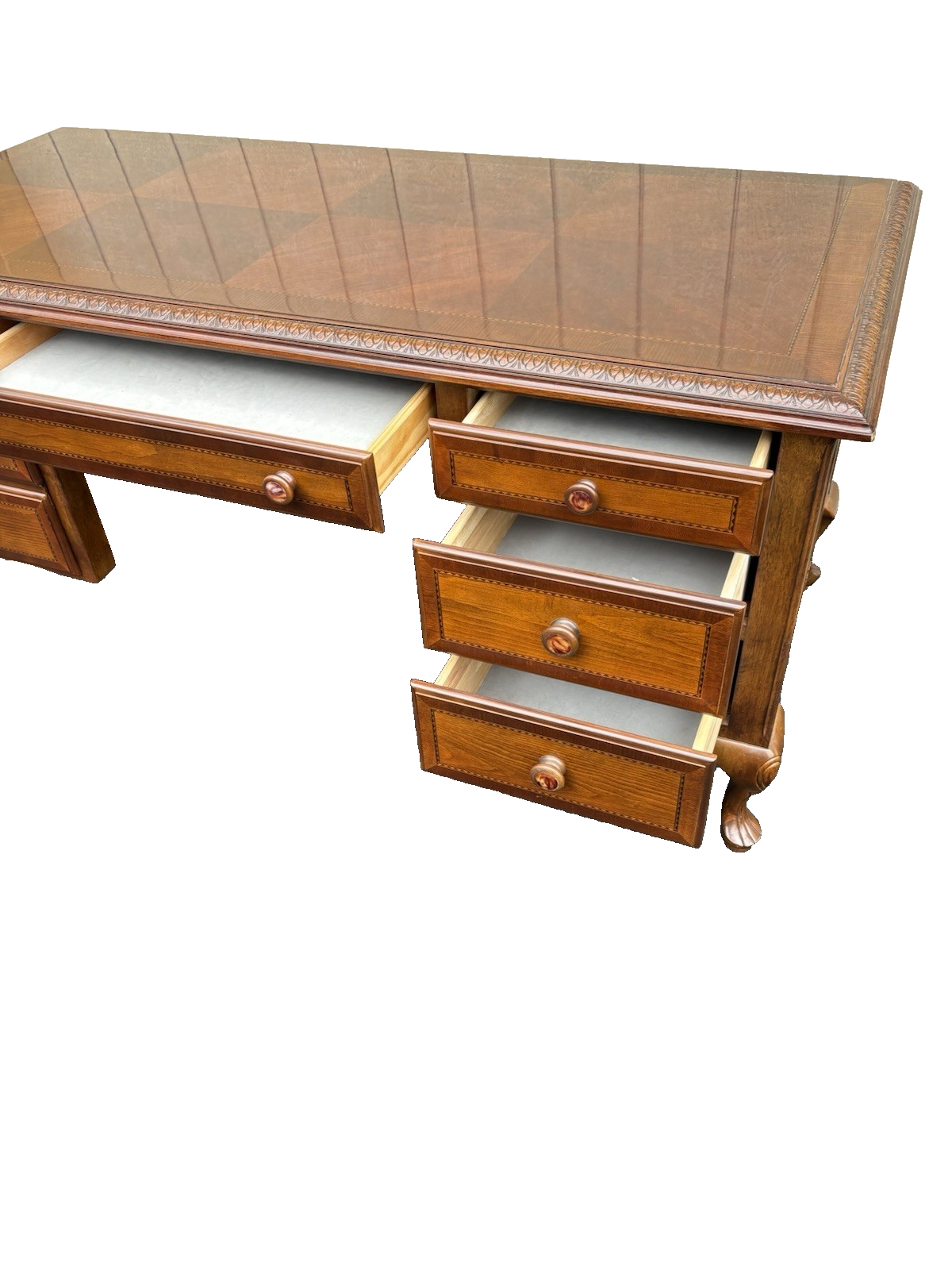 66712 Alexander Julian HOME COLOURS  Inlaid Executive Office Desk