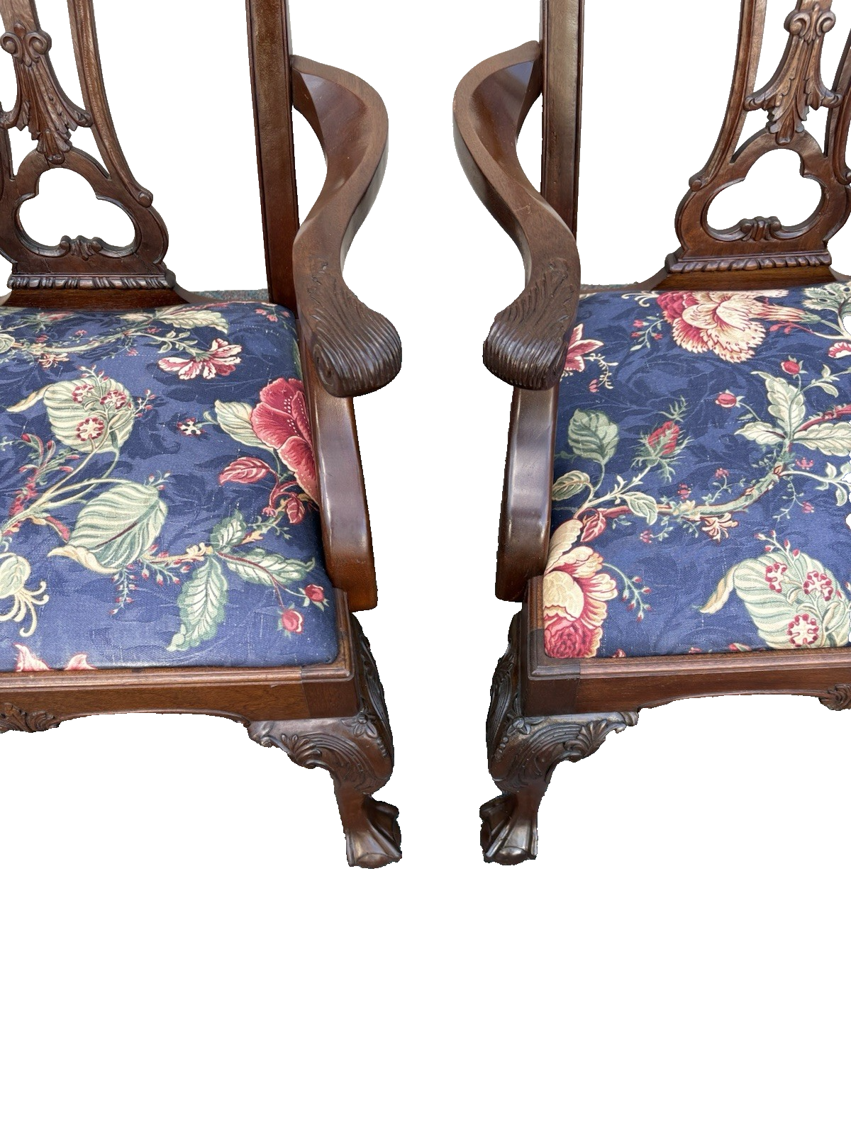 00001 Set of 6 ETHAN ALLEN Mahogany Dining Chair s