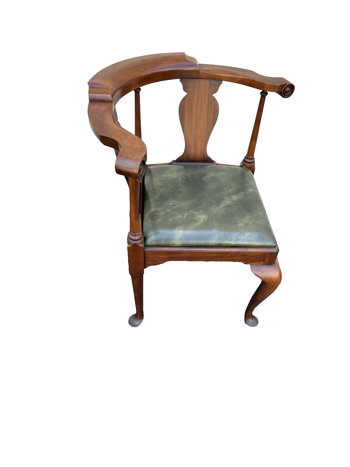 66888  HENKEL HARRIS VIRGINIA GALLERIES Solid Black Cherry Corner Chair