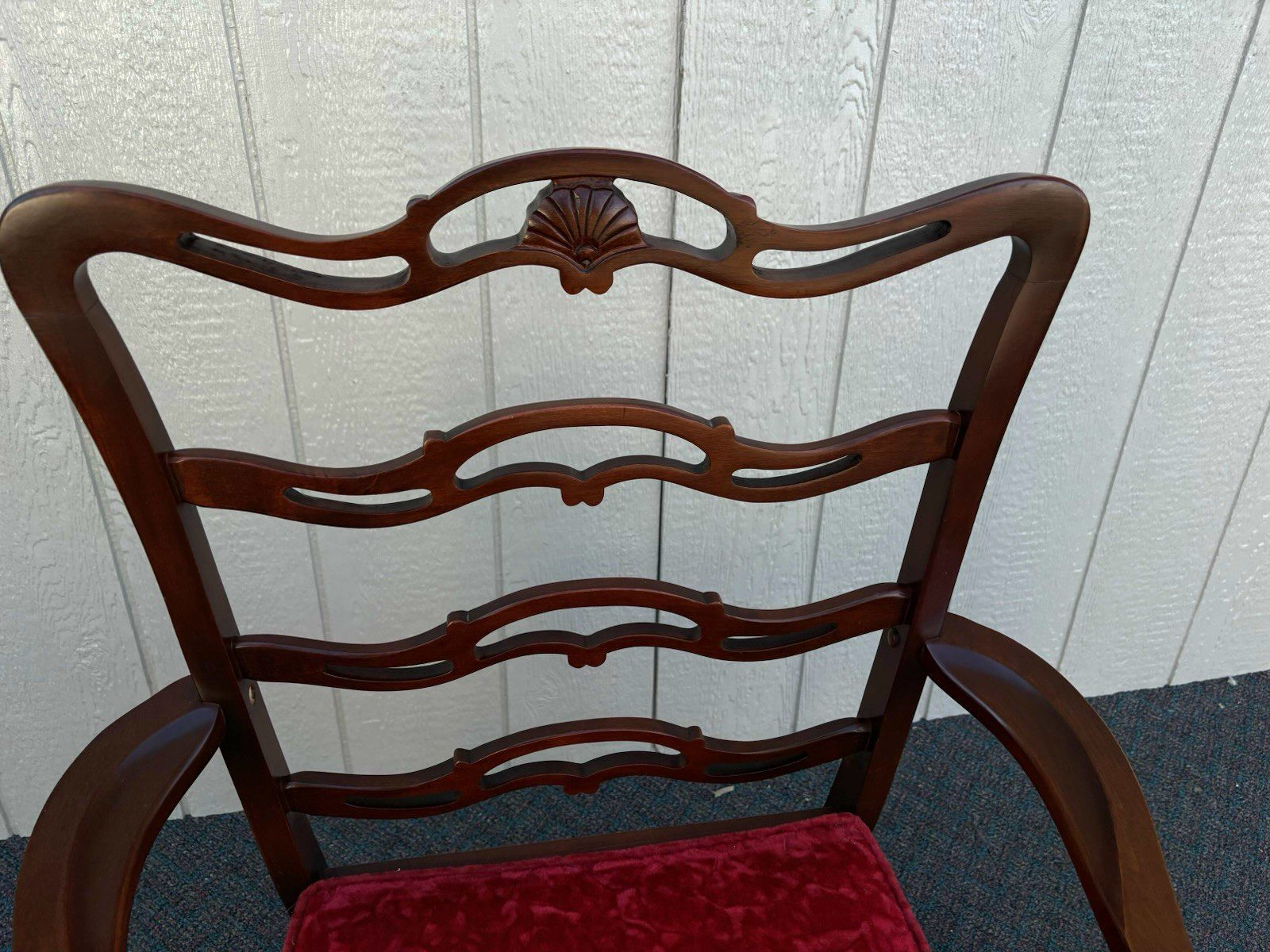 67101 Set of 6 Antique Mahogany Dining Chairs Chair s