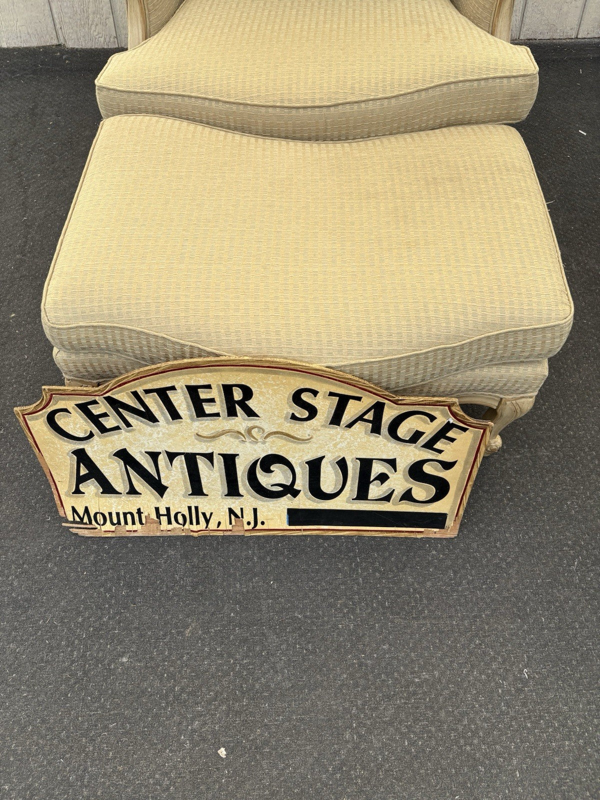 66694   CENTURY Furniture Louis XV Chair with  Stool