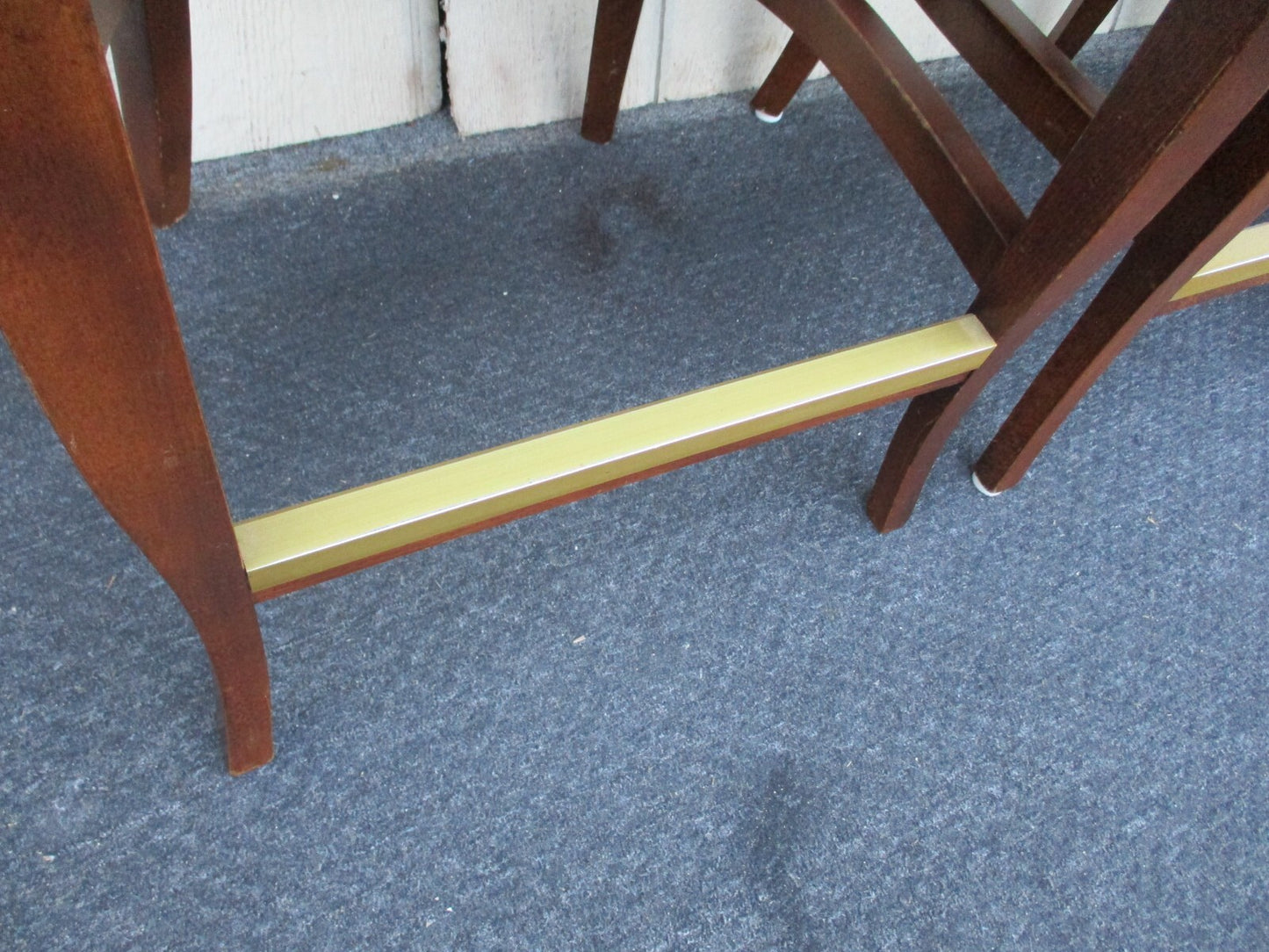 63515   Set of 6 QUALITY Wood Modern  MCM Bar Stools  Accent Chairs