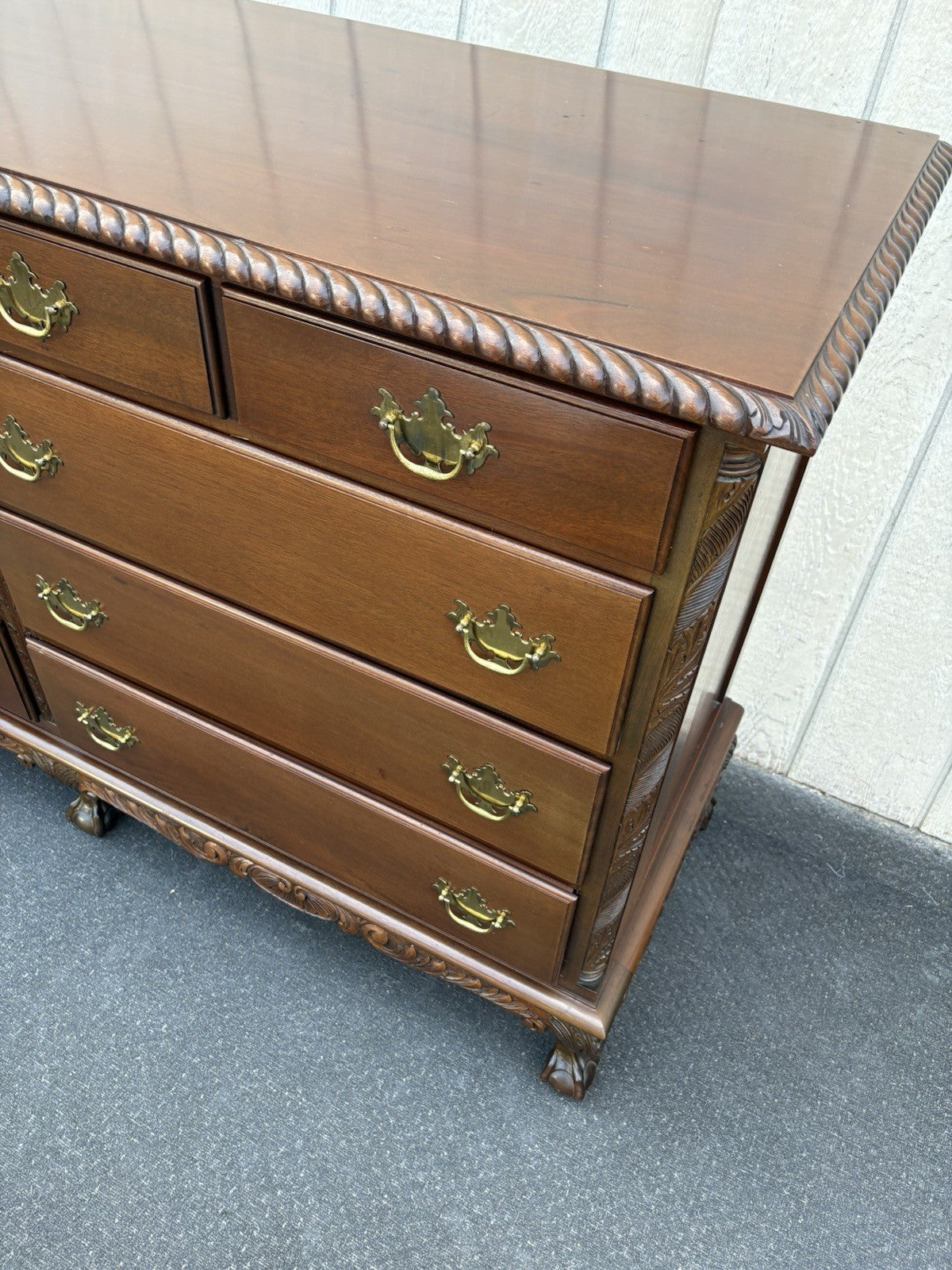 67006  Mahogany Feldenkreis ??  Dresser Chest with Claw Feet