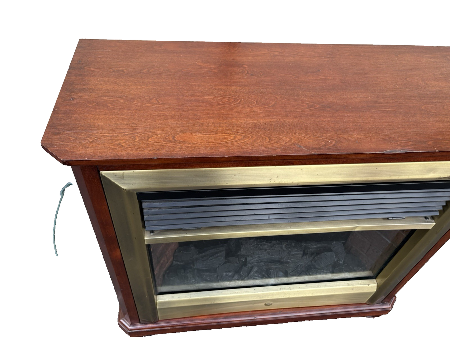 66921 Mahogany WORKING Electric Fireplace Mantle