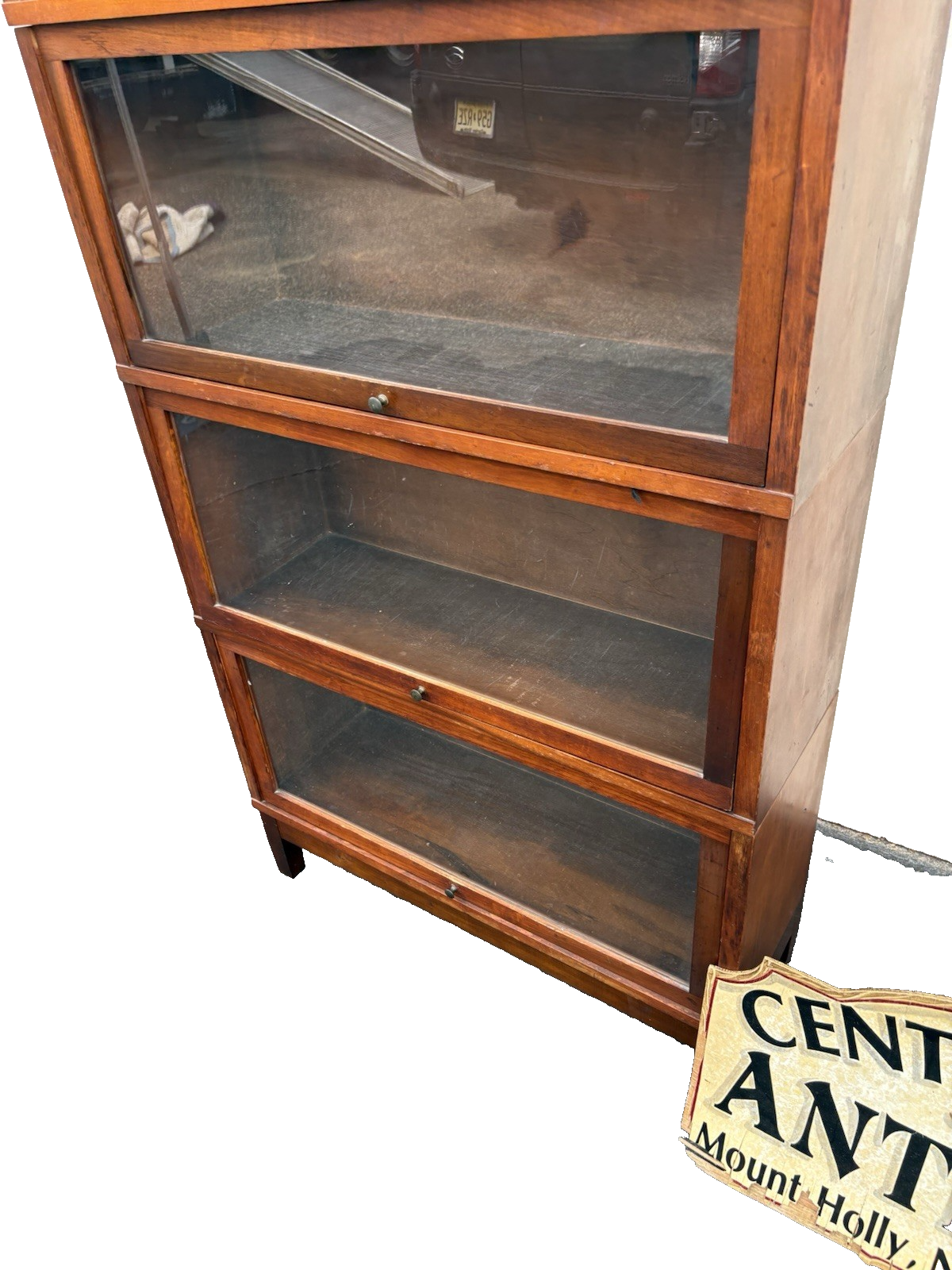 66759  GLOBE WERNICKE Mahogany Stacking bookcase